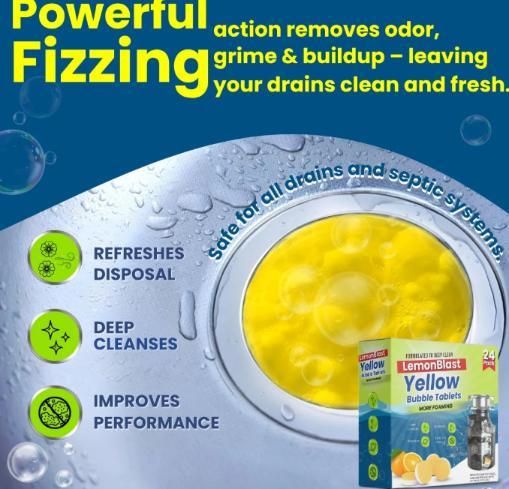 LemonBlast™ Deep Cleaning Bubble Tablets