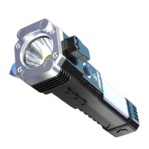 Portable Rechargeable Torch LED Flashlight - with Power Bank