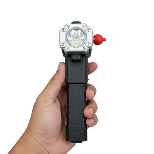 Portable Rechargeable Torch LED Flashlight - with Power Bank